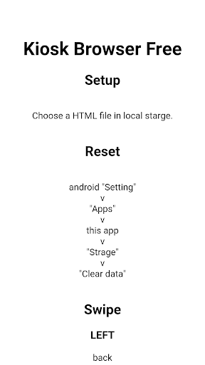 Android application Kiosk Browser mini screenshort