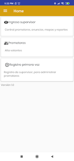Android application Elecciones screenshort