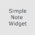 Simple Note Widget1.0