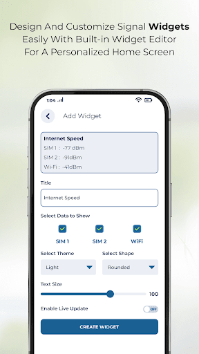 Live Signal Strength SIM WiFi
