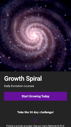 Android application Growth Spiral screenshort