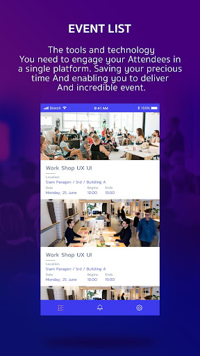 Android application BizConnect Organizer screenshort