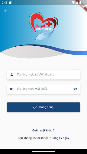 Android application RoyalHealthcare screenshort