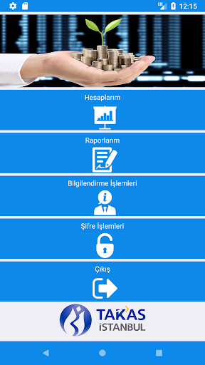 Android application Takasbank Bes screenshort