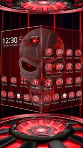 3D Tech Blood Skull Theme For PC installation