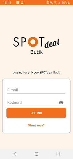 Android application SPOTdeal Annoncør App screenshort