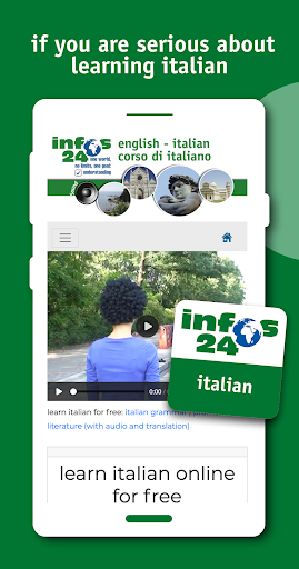 Android application Italian cours screenshort
