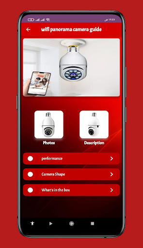 Android application Wifi Panorama Camera Guide screenshort