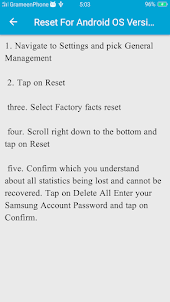 Samsung Factory Reset Guide