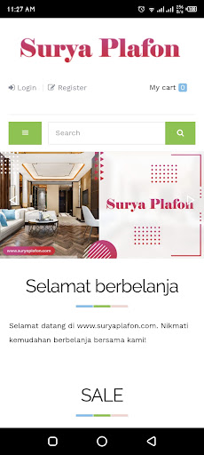 Android application Surya Plafon screenshort