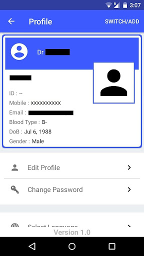 Android application Dr.Punit Diabetes Clinic screenshort