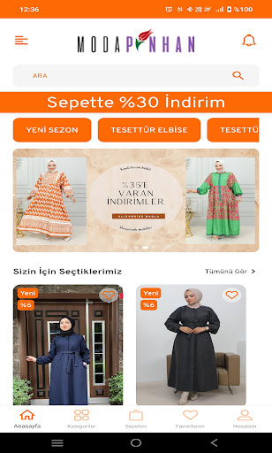 Android application MODAPİNHAN screenshort
