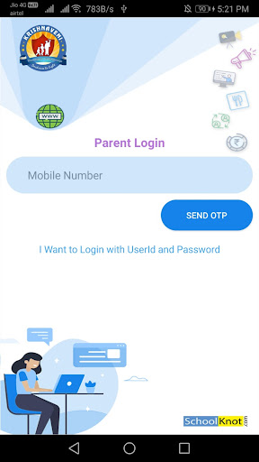 Android application KRISHNAVENI TALENT SL- KATEDAN screenshort