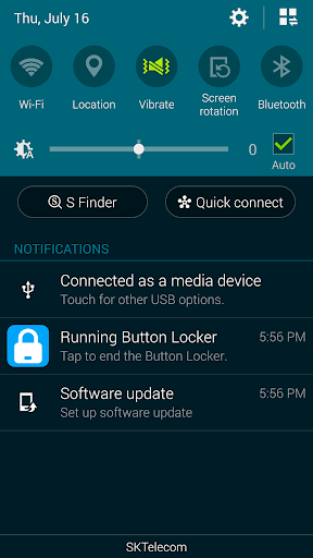 Button Locker (home, back) Screen 3