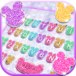 Cover Image of 下载 Girly Glitter Minny Keyboard T  APK