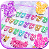 Girly Glitter Minny Keyboard Theme icon