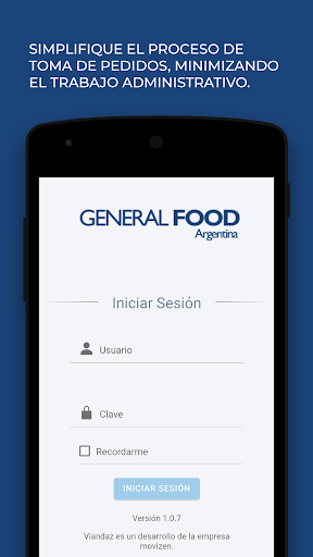 Android application General Food Argentina screenshort