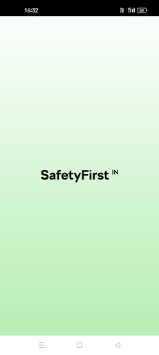 Android application SafetyFirstIn screenshort