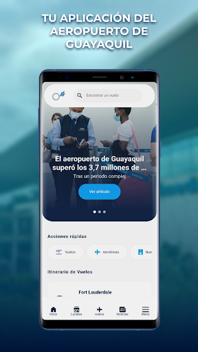 Android application Aeropuerto de Guayaquil screenshort