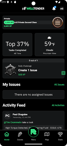 Android application WellTender screenshort