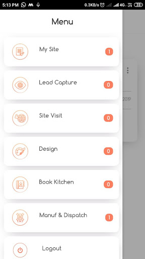 Sleek Sales App Screen 2