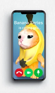Banana Series cat meme Calling