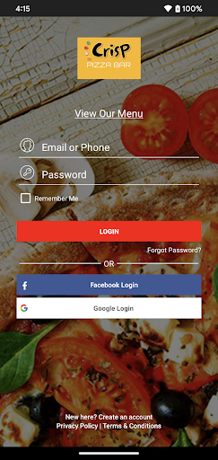 Crisp Pizza Screen 2