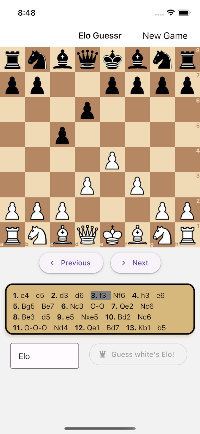 Chess: Eloguessr