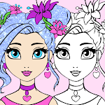 Cover Image of Herunterladen Coloring Princesses 1.8 APK