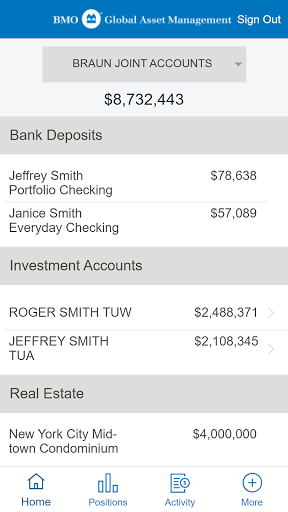 Screenshot of BMO Portfolio Vision Mobile