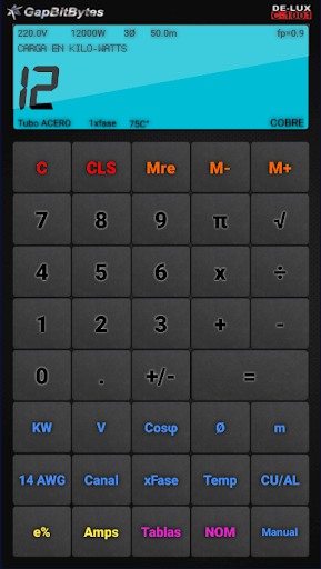 Android application Calculadora de Potencia LITE screenshort