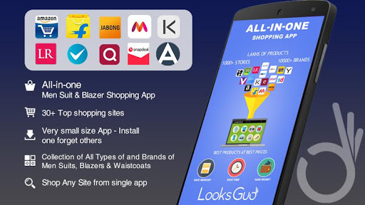 Android application Men Suits & Blazers Shopping screenshort