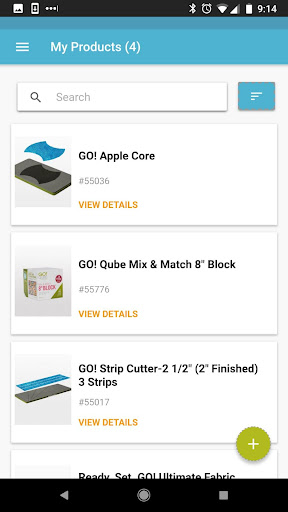 Android application AccuQuilt screenshort