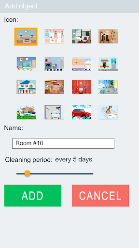 Clean house – chores list Screen 3