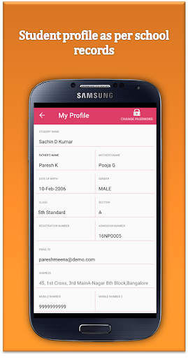 Android application MTPS Parent App screenshort