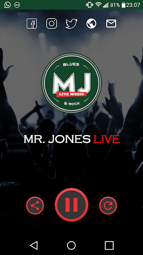 Android application Mr Jones Live screenshort