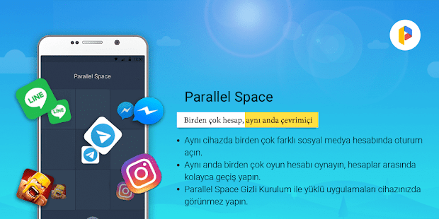 Parallel Space -Çoklu Hesaplar Screenshot