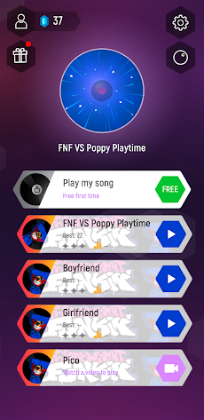 Poppy Playtime VS FNF Music Tiles Gameのおすすめ画像1