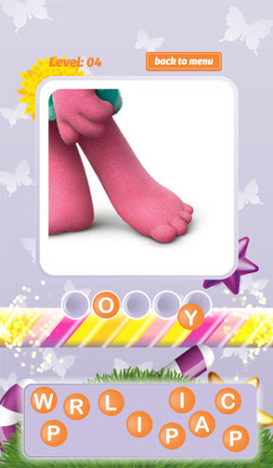 Cartoon Letter Quiz Screen 3