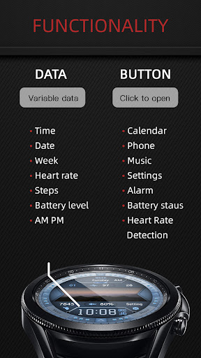 Blue Live For Wear OS Screen 2