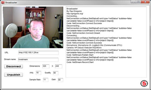 Broadcaster Screen 2