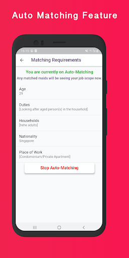 Android application DirectHire.sg screenshort