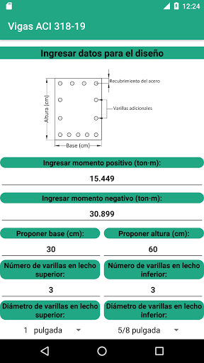 Diseño de vigas ACI 318 - 19 Screen 3