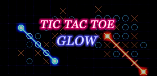 Android application tic tac toe glow XO screenshort