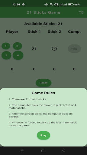 Sticks Game Screen 2