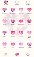 screenshot of Beach Theme-Palm Tree Heart-