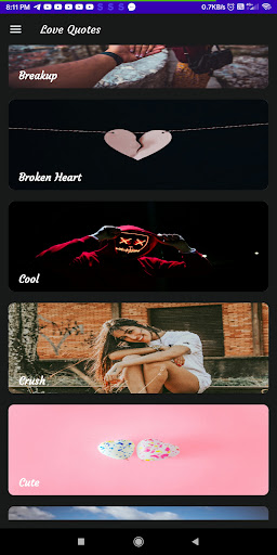 Love Quotes Screen 2