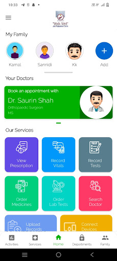 Android application Walk Well screenshort