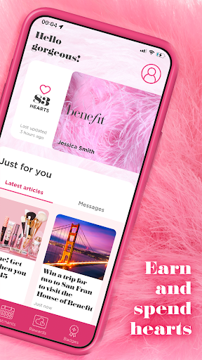 Benefit Loves: Rewards App Screen 2