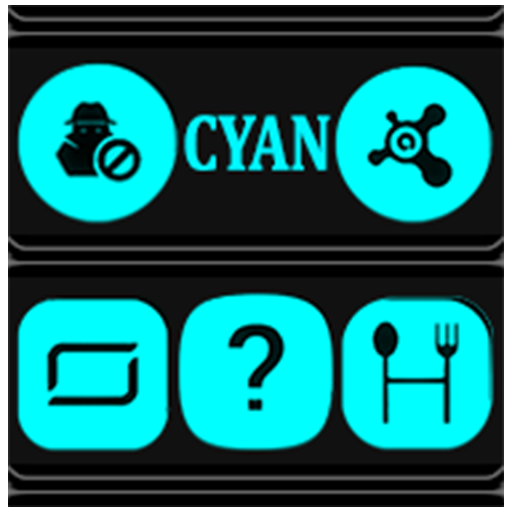 Cyan and Black Icon Pack logo